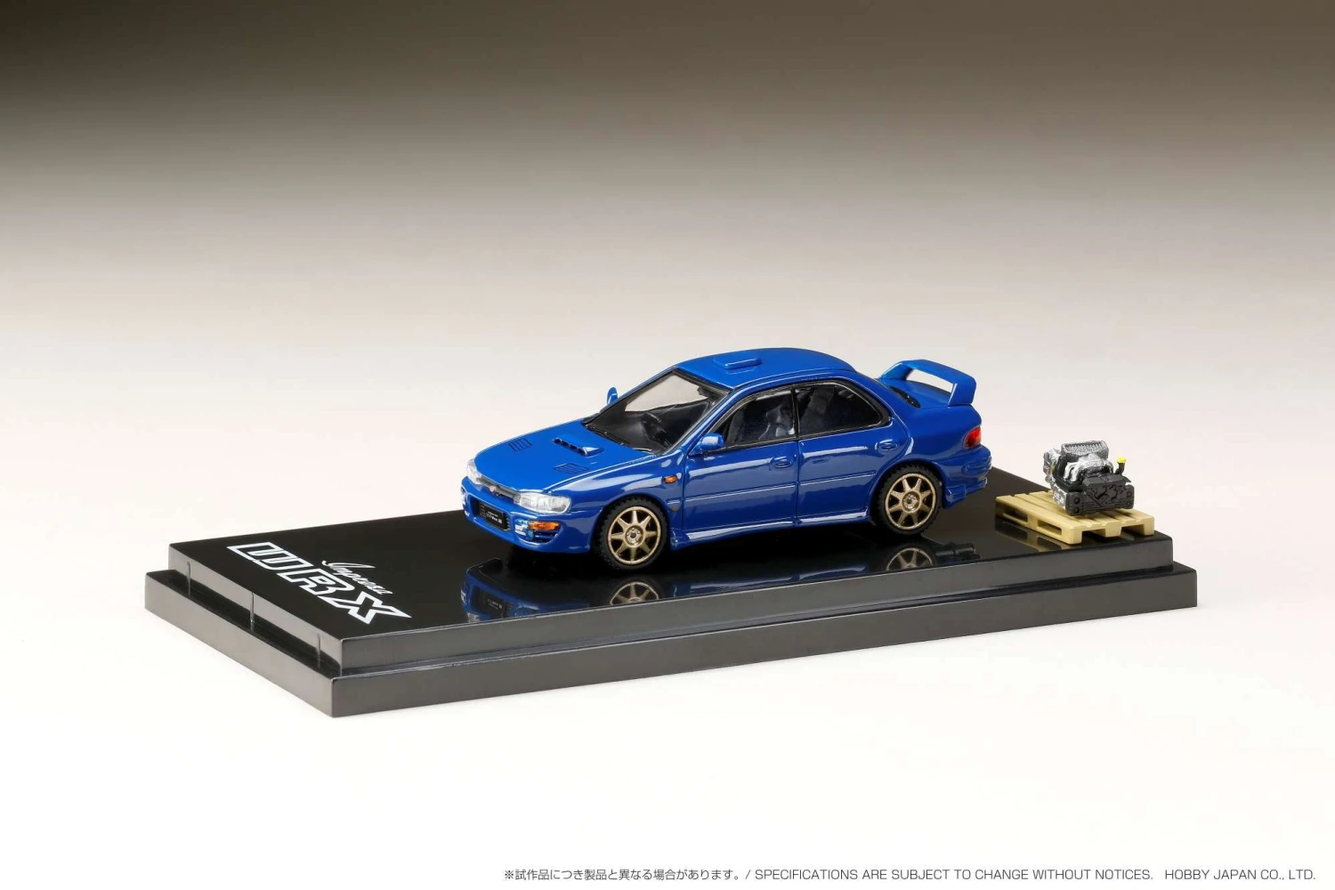 Hobby Japan 1:64 Subaru Impreza WRX (GC8) STi Version Ⅱ Sports Blue With Engine Display Model 1 Hobby Japan 1:64 Subaru Impreza WRX (GC8) STi Version Ⅱ Sports Blue With Engine Display Model