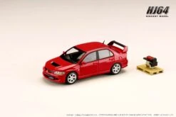 Hobby Japan 1:64 Mitsubishi Lancer GSR EVO 8 In Solid Red With Engine Display