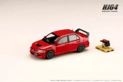 Hobby Japan 1:64 Mitsubishi Lancer EVO 8 MR GSR With Engine Display Model In Solid Red