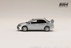 Hobby Japan 1:64 Mitsubishi Lancer EVO 9 GSR With Engine Display Model In Cool Silver Metallic -Horizone HJ645054S S