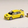 Hobby Japan 1:64 Mitsubishi Lancer EVO 9 GSR With Engine Display Model In Solid Yellow