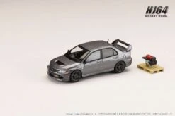Hobby Japan 1:64 Mitsubishi Lancer GSR EVO 9 MR In Medium Purplish Gray Mica With Engine Display