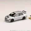 Hobby Japan 1:64 Mitsubishi Lancer GSR EVO 9 MR In Cool Silver Metallic With Engine Display