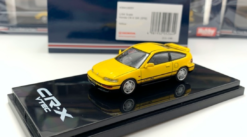 1/64 Hobby Japan Honda CR-X CRX EF8 (Yellow) Diecast Car Model