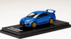 1/64 Hobby Japan Subaru WRX STI EJ20 Final Edition Blue Diecast Car Model