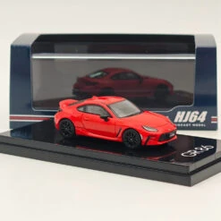 Hobby Japan 1:64 Toyota GR86 RZ With Genuine Optional Rear Spoiler Spark Red HJ644048R Diecast Models Car Collection -Horizone bb94974e6b8953368982c86bbf174a67