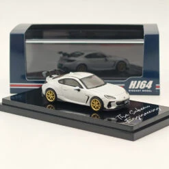 Hobby Japan 1:64 SUBARU BRZ STI Performance Crystal White Pearl With Stripe HJ642047SW Diecast Models Car Collection -Horizone bbf37ce89af7ddb998106e6b700ed45b