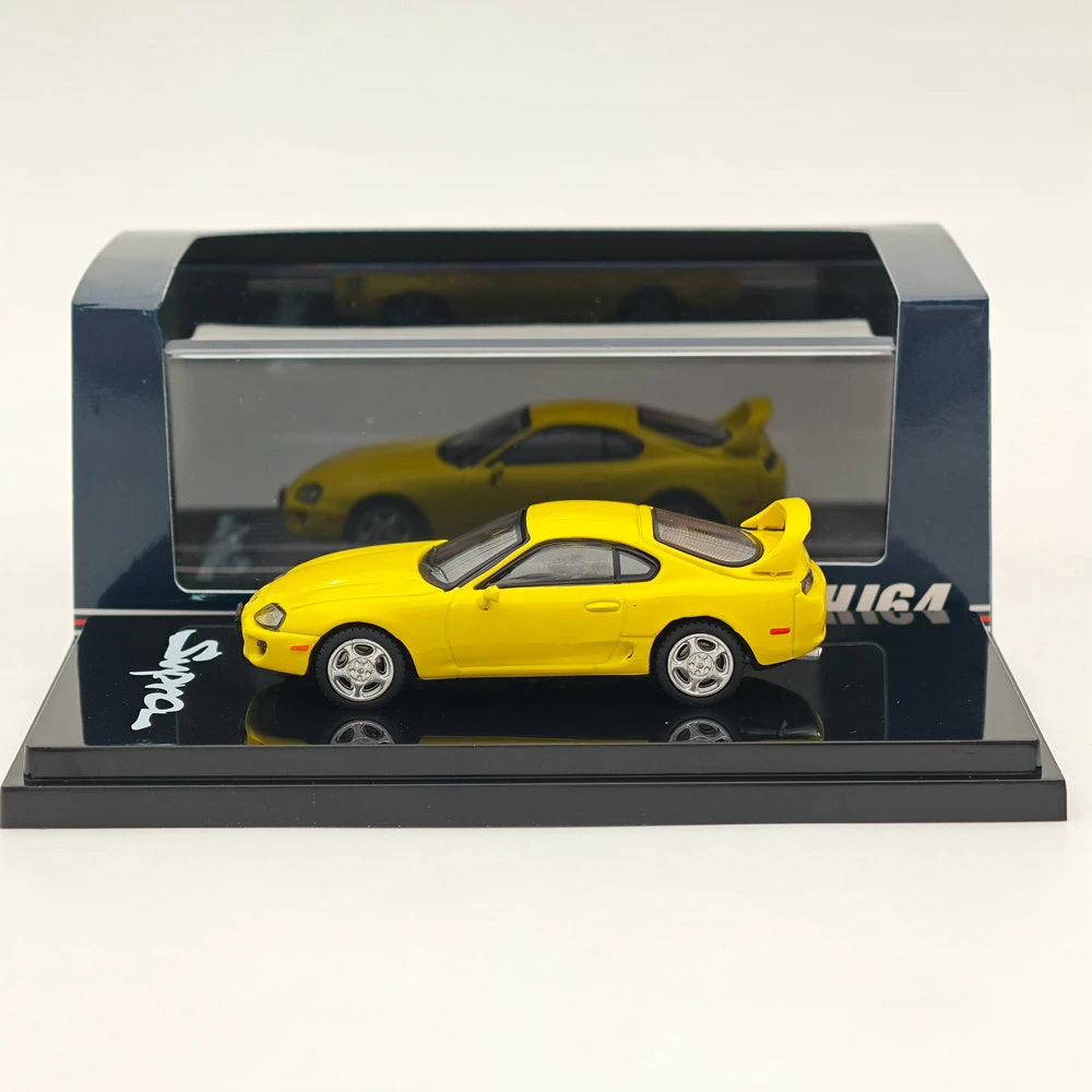 Hobby Japan 1/64 Toyota SUPRA RZ JZA80 With Active Spoiler Parts Yellow HJ642042Y Diecast Models Car Collection 1 Hobby Japan 1/64 Toyota SUPRA RZ JZA80 With Active Spoiler Parts Yellow HJ642042Y Diecast Models Car Collection