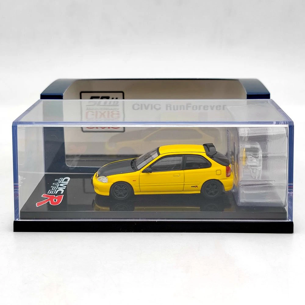 Hobby Japan HJ642016EY 1/64 Honda Civic TYPE R (EK9) With Engine Diecast Display Model Toys Gift 8 Hobby Japan HJ642016EY 1/64 Honda Civic TYPE R (EK9) With Engine Diecast Display Model Toys Gift - Image 8