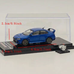 Hobby Japan 1/64 Mitsubishi Lancer Evolution X Final Edition W/Engine Display Model Lightning Blue Mica HJ642053ABL Diecast Model Car Limited Collection -Horizone cbad52c89edda22e01b18a26b558371e