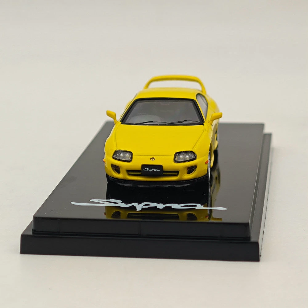 Hobby Japan 1/64 Toyota SUPRA RZ JZA80 GENUINE CUSTOMIZED VER With ActiveSpoiler Yellow HJ643042Y Diecast Models Car Collection 8 Hobby Japan 1/64 Toyota SUPRA RZ JZA80 GENUINE CUSTOMIZED VER With ActiveSpoiler Yellow HJ643042Y Diecast Models Car Collection - Image 8