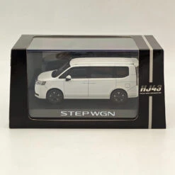 Hobby Japan 1/43 Honda STEP WGN E:HEV SPADA Platinum White (P) HJ432004W Diecast