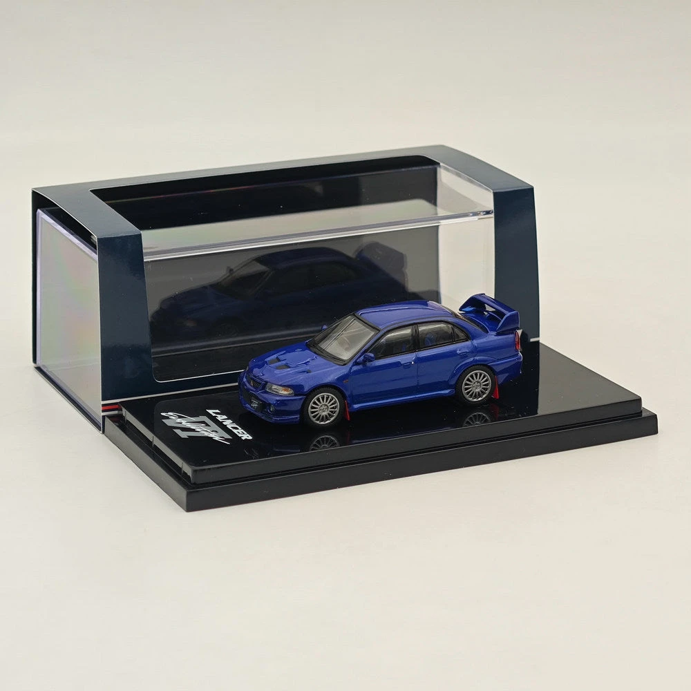Hobby Japan 1/64 Mitsubishi Lancer GSR Evolution VI (CP9A)1999 HJ642033ABLP Blue 2 Hobby Japan 1/64 Mitsubishi Lancer GSR Evolution VI (CP9A)1999 HJ642033ABLP Blue - Image 2