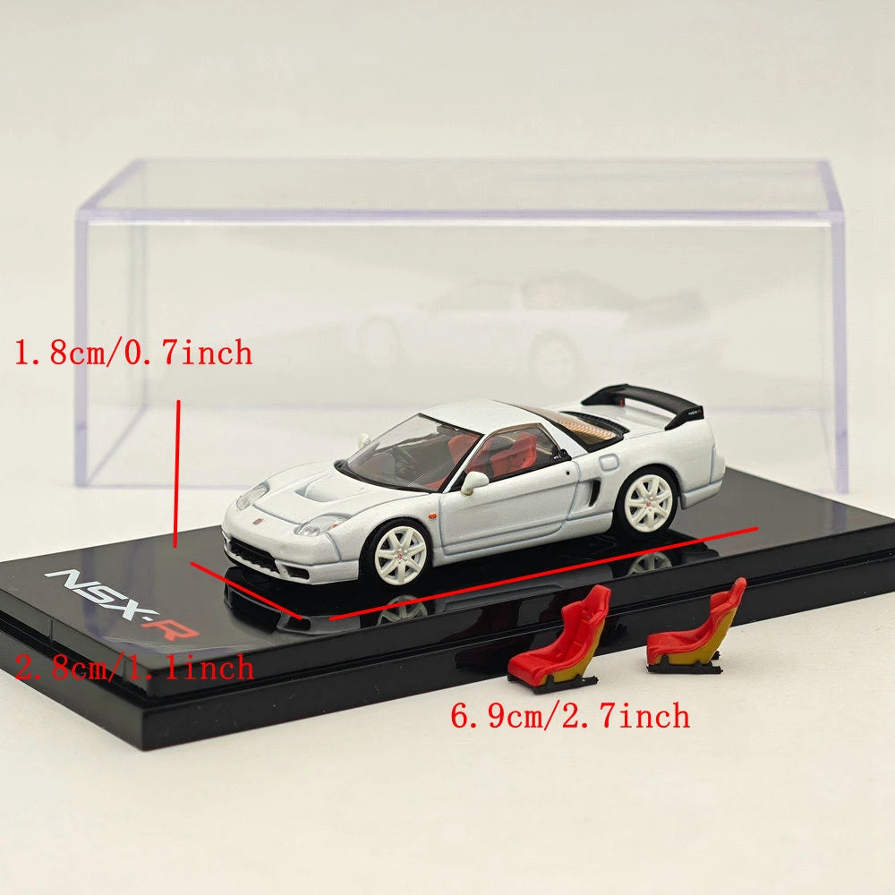 1:64 Hobby Japan Honda NSX-R (NA2) With Genuine Seats Display Models Car White Diecast Models Car Limited Collection 2 1:64 Hobby Japan Honda NSX-R (NA2) With Genuine Seats Display Models Car White Diecast Models Car Limited Collection - Image 2