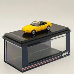 1/64 Hobby JAPAN Mazda EUNOS ROADSTER NA6CE WITH TONNEAU COVER Yellow HJ642025BY Diecast Models Car Limited Collection Auto Toys Gift