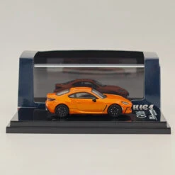 Hobby Japan 1:64 Toyota GR86 RZ 10th Anniversary Limited Flame Orange HJ642048P Diecast Models Car Collection
