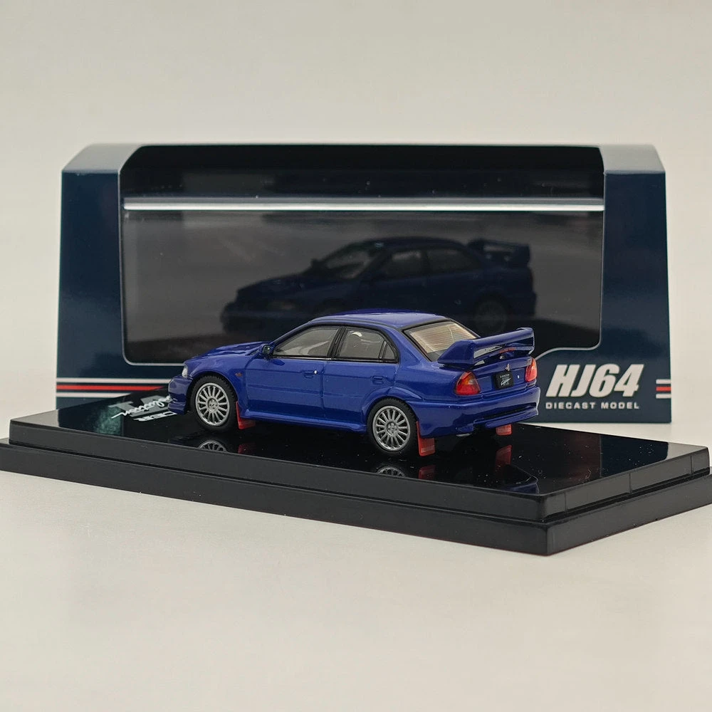 Hobby Japan 1/64 Mitsubishi Lancer GSR Evolution VI (CP9A)1999 HJ642033ABLP Blue 4 Hobby Japan 1/64 Mitsubishi Lancer GSR Evolution VI (CP9A)1999 HJ642033ABLP Blue - Image 4